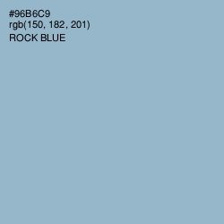 #96B6C9 - Rock Blue Color Image